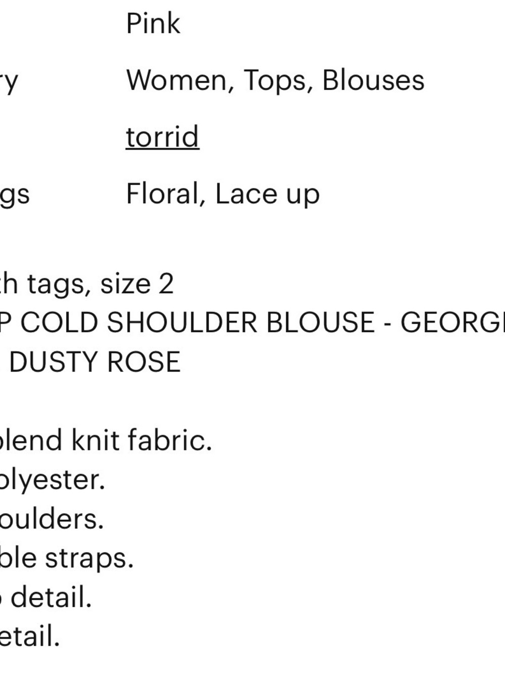 torrid Floral Cold-Shoulder Ruffle Top - Picture 6 of 6